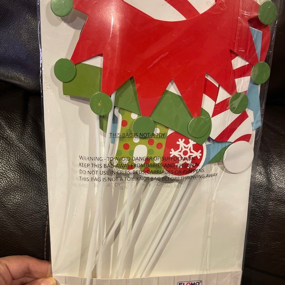 4~Funny Holiday Themed Photo Booth Props Parties Christmas Fun Photo Kit Of 32 - Picture 6 of 11